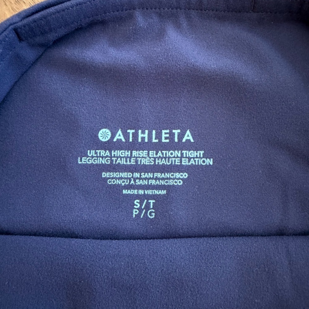 Athleta Purple High-Waist Full-length Leggings - size S - Picture 3 of 3